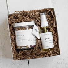 Load image into Gallery viewer, ZEN gift set with foot soak and body &amp; bath oil
